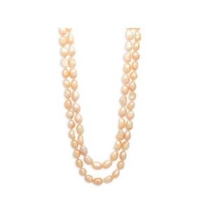 Kenneth Jay Lane 2 row pearl/crystal necklace